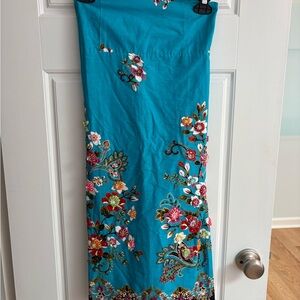 Floral Embroidered Mini Dress